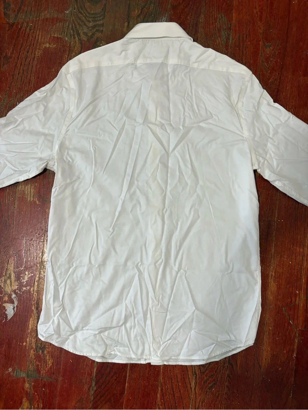 Banana Republic White Long-Sleeve Dress Shirt